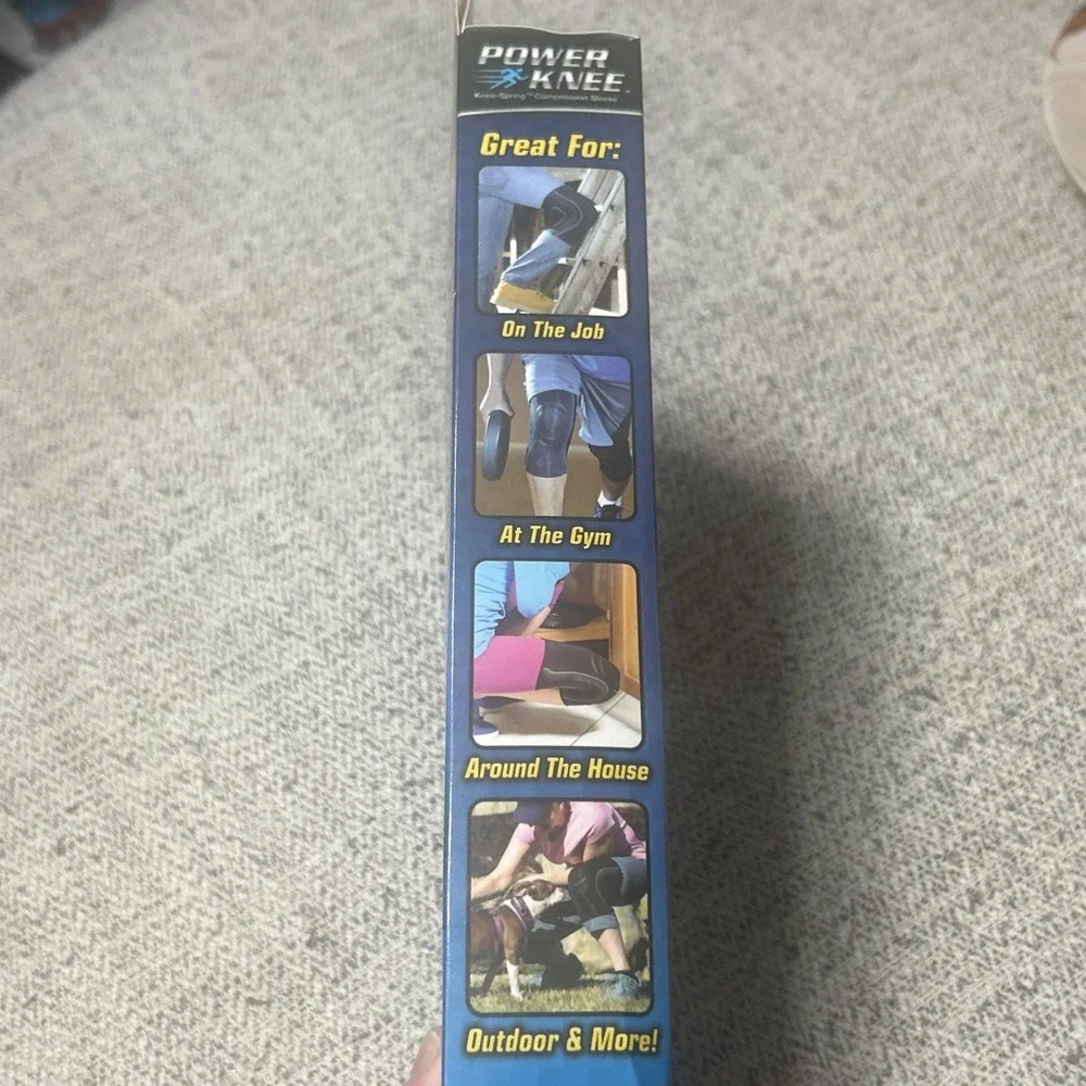 NIB POWER KNEE Knee Spring Compression Sleeve Size XXL Instant Knee Support